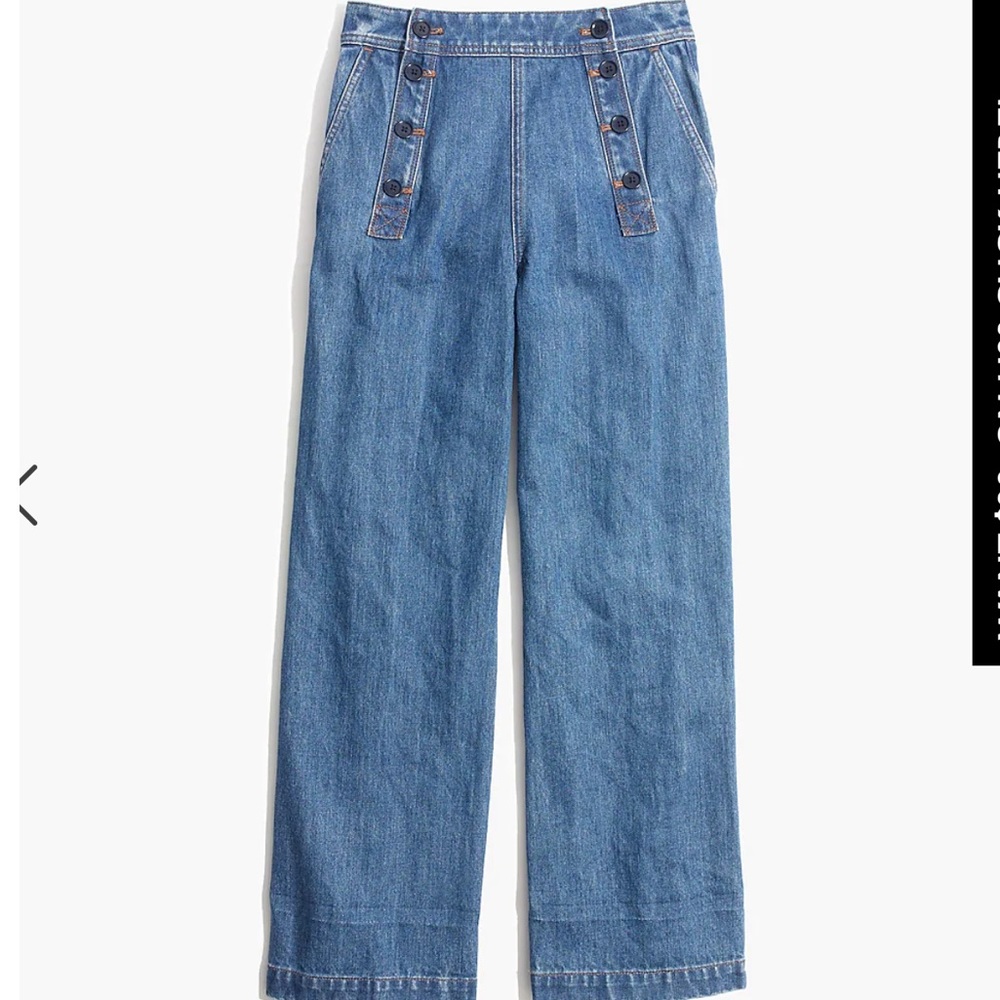 Rivet & Thread Sailor Wide-Leg Crop Jeans